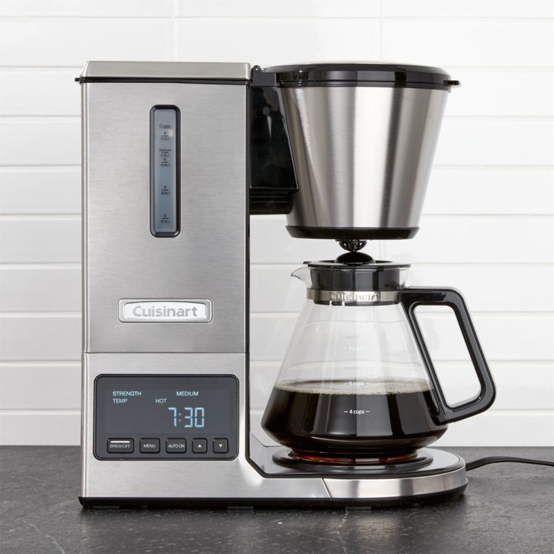Cuisinart PurePrecision 8-Cup Pour-Over Coffee Maker with Glass Carafe Crate and Barrel